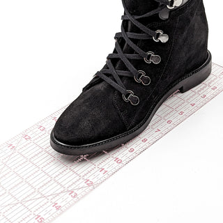 Aquatalia Women Clarissa Lace-up Black Suede Lace-up Hiker Ankle Boots size 12