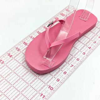 Stuart Weitzman Women Crystal Thong Pink EVA Slide Sandals size 7US EUR 37.5