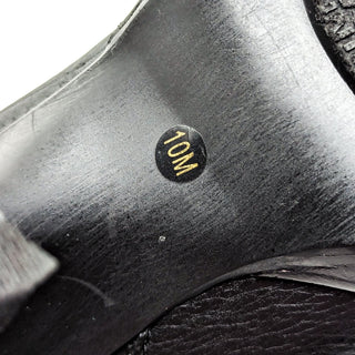 Michael Kors Women Carlie Black Leather Faux Fur Cuff Heeled Boots Size 10