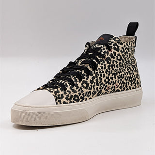 GoodMan Men Legacy Hi Top Leopard Print Leather Sneakers Shoes size 13