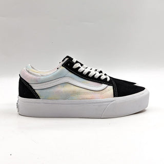 VANS Unisex Old Skool Pastel Clouds Stacked Black Sneakers size M7.5 W9