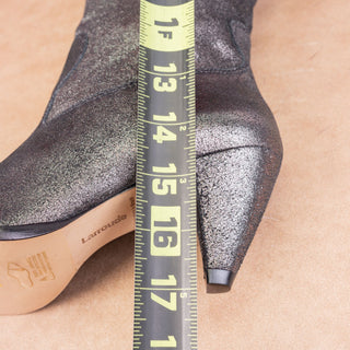 Larroude Wmn Louise Western Cowgirl Glitter Festival Party Knee Boots sz 6.5