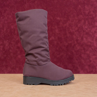 Cougar Women Gale Burgundy Fabric Waterproof Snow Winter Knee Boots sz 8