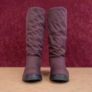 Cougar Women Gale Burgundy Fabric Waterproof Snow Winter Knee Boots sz 8