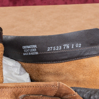 Paul Green Women Wyatt Brown Leather Zip Moto Biker Ankle Boots sz 10US UK 7.5