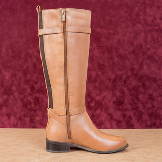 Rockport Women Harper Brown Leather Lightweight Comfortable Knee boots sz 6