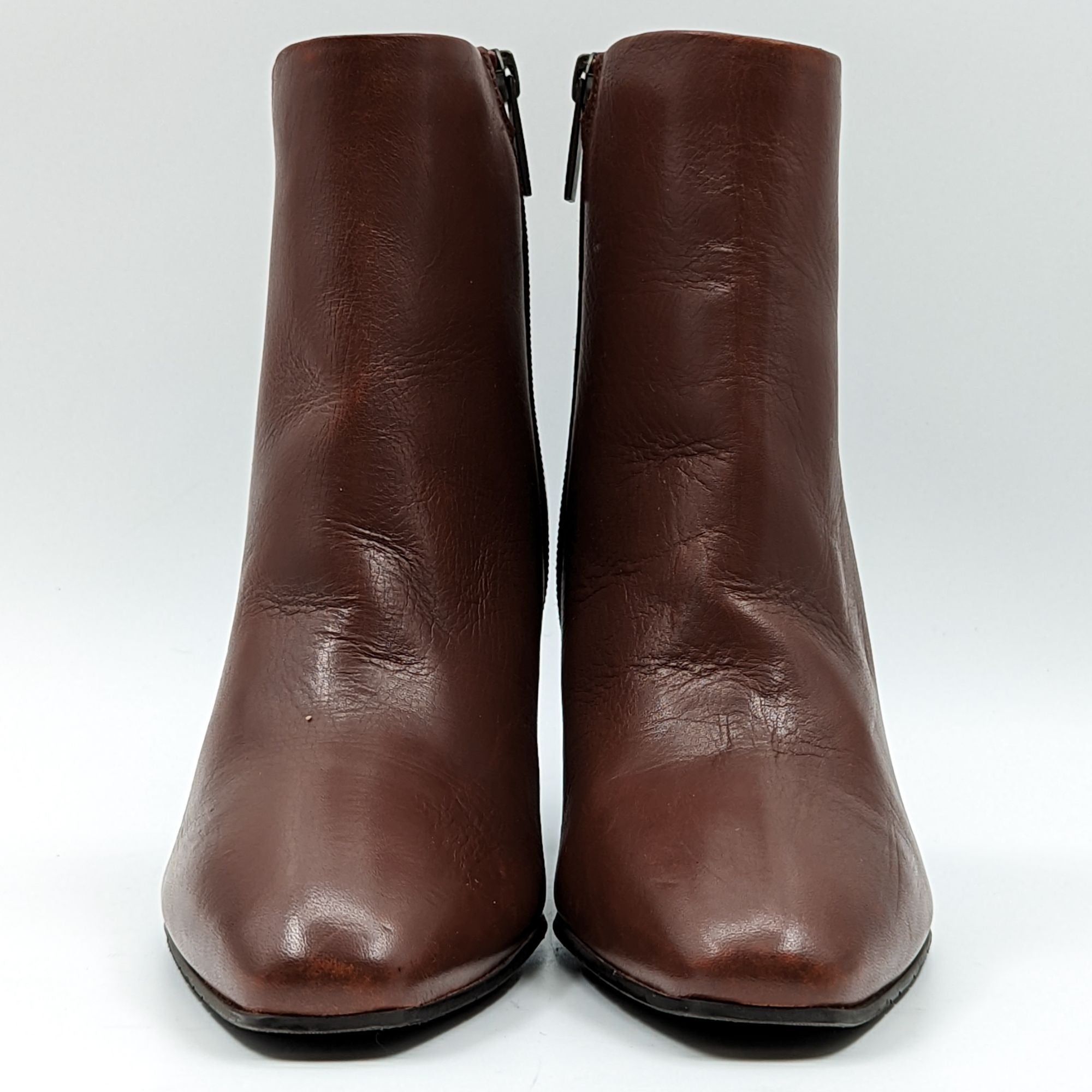 Aquatalia Women Florita Dress Office Brown Leather Boots Size 8M