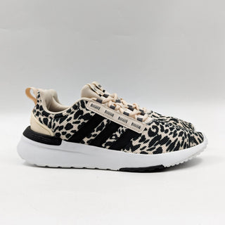 Adidas Women Racer TR21 Cheetah Print Black Cream Athletic Sneakers size 6