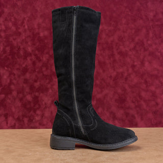 Josef Seibel Women Selene Black Suede Fashion Comfortable Boots sz 7US EUR 37