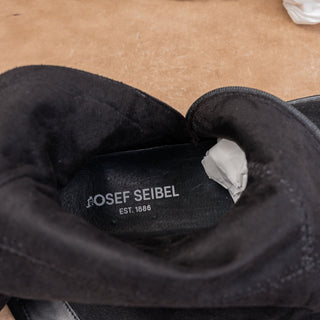 Josef Seibel Women Selene Black Suede Fashion Comfortable Boots sz 7US EUR 37