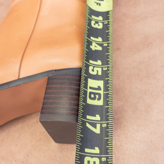 Madewell Women Calotta Dress Tall Tan Riding Leather Fashion Knee Boots Sz 7.5