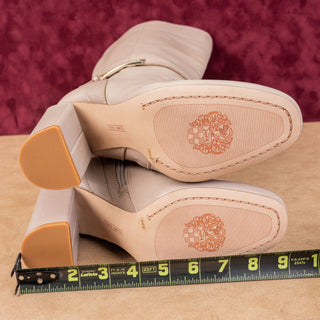 Vince Camuto Women Joanel Dovetail Leather Wide Calf Fashion Knee Boots sz 7.5