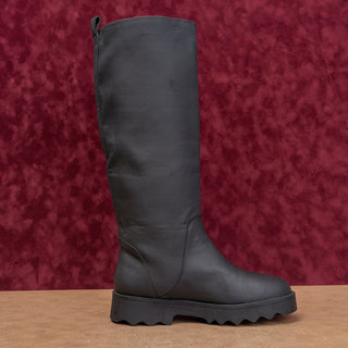 Aerosoles Women Waterproof Farm Barn Black Pull on Wellies Rubber Boots sz 9.5