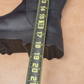 Aerosoles Women Waterproof Farm Barn Black Pull on Wellies Rubber Boots sz 9.5