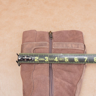 UGG Women Fashion Waterproof Brown Suede Zip Riding Knee Boots sz 6.5US EUR37.5