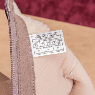 UGG Women Fashion Waterproof Brown Suede Zip Riding Knee Boots sz 6.5US EUR37.5