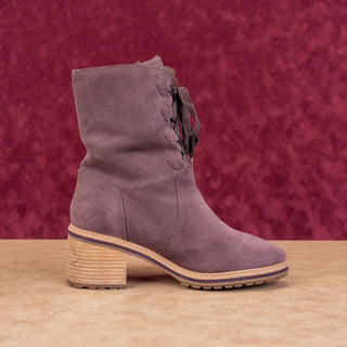 Timberland Women Sienna High Lace-up Burgundy Suede Waterproof Mid Boots sz 10