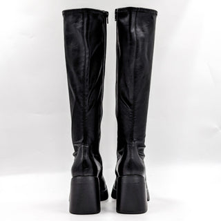 Vagabond Wmn Brooke Retro Chunky Style Square toe Black Leather Boots 7US EUR 37