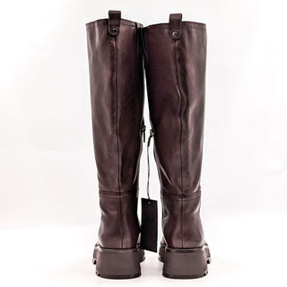 Vince Camuto Wmn Nettrio Brown Wide Calf Leather Festival Boots sz 7.5US EUR 38