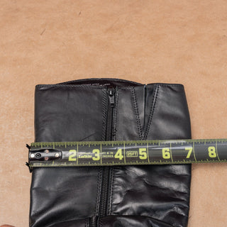 Ciao Bella Women Vintage Y2K Black Leather Riding Equestrian Knee Boots sz 8.5