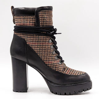Veronica Beard Women Hasia Moto Biker Boots Black Brown Leather Size 11