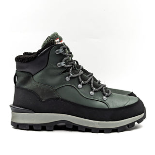 Hunter Men Explorer Leather Military Green Lace-up Combat Boots size 11