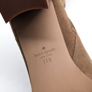 Kate Spade New York Women Madison Beige Suede Dressy Office Boots size 11