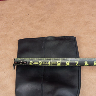 Linea Paolo Women Kamile Black Leather Buckle Knee Riding Fashion Boots sz 9