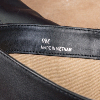 Linea Paolo Women Kamile Black Leather Buckle Knee Riding Fashion Boots sz 9