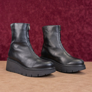 La Canadienne Women Gale Y2K 90s Leather Festival Platform Ankle Boots sz 10