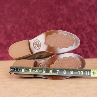 Kork Ease Women Riley Taupe Distress Leather Western Ankle Boots size 9.5