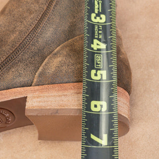 Kork Ease Women Riley Taupe Distress Leather Western Ankle Boots size 9.5