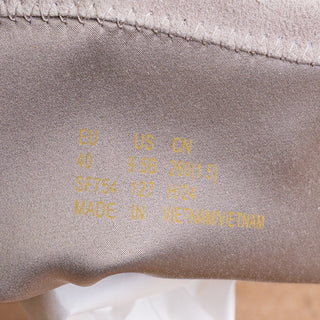 Stuart Weitzman Women Sofia Stretch Beige Suede Block Heel Ankle Boots sz 9.5