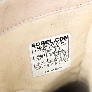 Sorel Women Joan Of Artic Next Lite Shearling Lined Omega Taupe Winter Boots 7