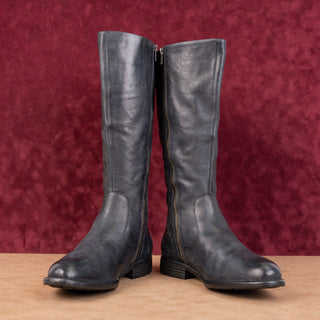 Born Women Shounie Black Leather Wide Calf Riding Knee Boots sz 9.5