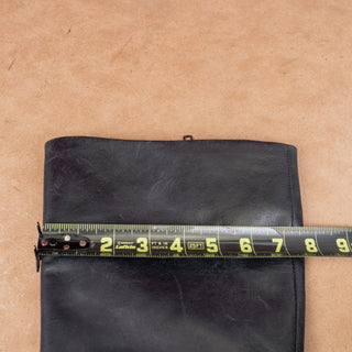Born Women Shounie Black Leather Wide Calf Riding Knee Boots sz 9.5