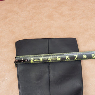 BOC Woman Brogan Black Faux Leather Zip Riding Platform Knee Boots sz 8