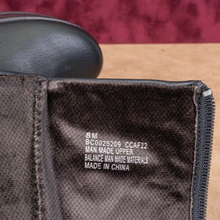 BOC Woman Brogan Black Faux Leather Zip Riding Platform Knee Boots sz 8