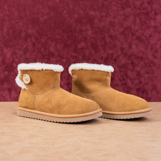 Koolaburra By UGG Women Chesnut Suede Nalie Button String Boots 10US EUR 41