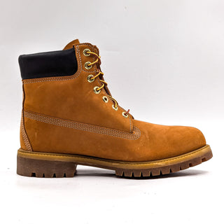 Timberland Men 10061 Wheat Nutbuck Waterproof Leather Ankle Boots Sz 9.5