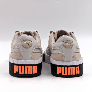 Puma Women Cali Suede Silver Grey Casual Lace-up Sneakers size 8.5