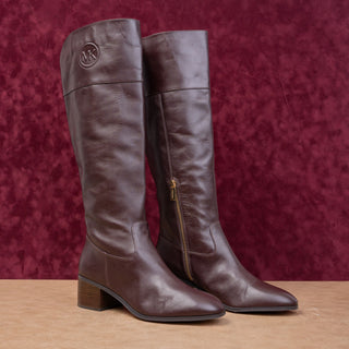 Michael Kors Women Dylyn MK Logo Leather Maroon Fashion Boho Boots sz 11
