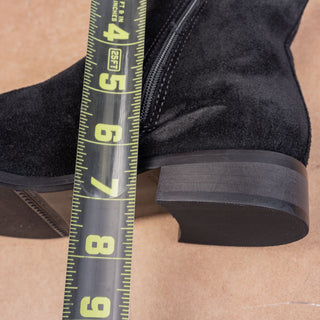 La Canadienne Suma Black Suede Waterproof Zip Fall Dress Chelsea Boots 6.5