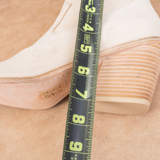 rag&bone Women Razor Ivory Nubuck Western Block Heel ankle Boots 9US EUR 39.5