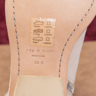 rag&bone Women Razor Ivory Nubuck Western Block Heel ankle Boots 9US EUR 39.5
