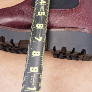 Caslon Women Miller Burgundy Leather Water Resistant Chelsea Boots Sz 9