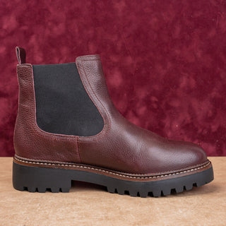 Caslon Women Miller Burgundy Leather Water Resistant Chelsea Boots Sz 9