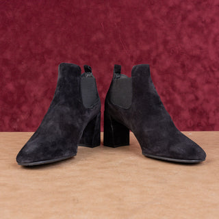 Pedro Garcia Women Nenet Dress Fashion Black Suede Chelsea Boots 10-10.5 EUR41