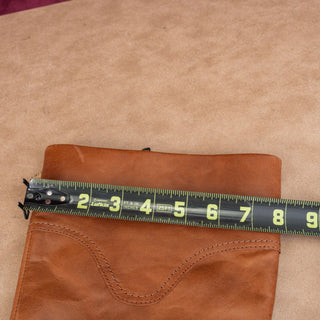 Born Women Gabriella Brown Leather Comfy Heel Riding Western Knee Boots sz 8.5