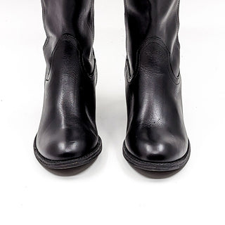 Sofft Women Astoria Back Zip Black Leather Western Riding boots size 7.5